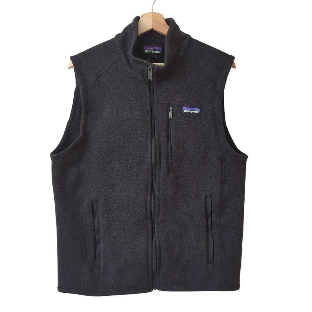 Patagonia‎ Men's Better Sweater Fleece Vest Charcoal Black Sz Medium Jacket